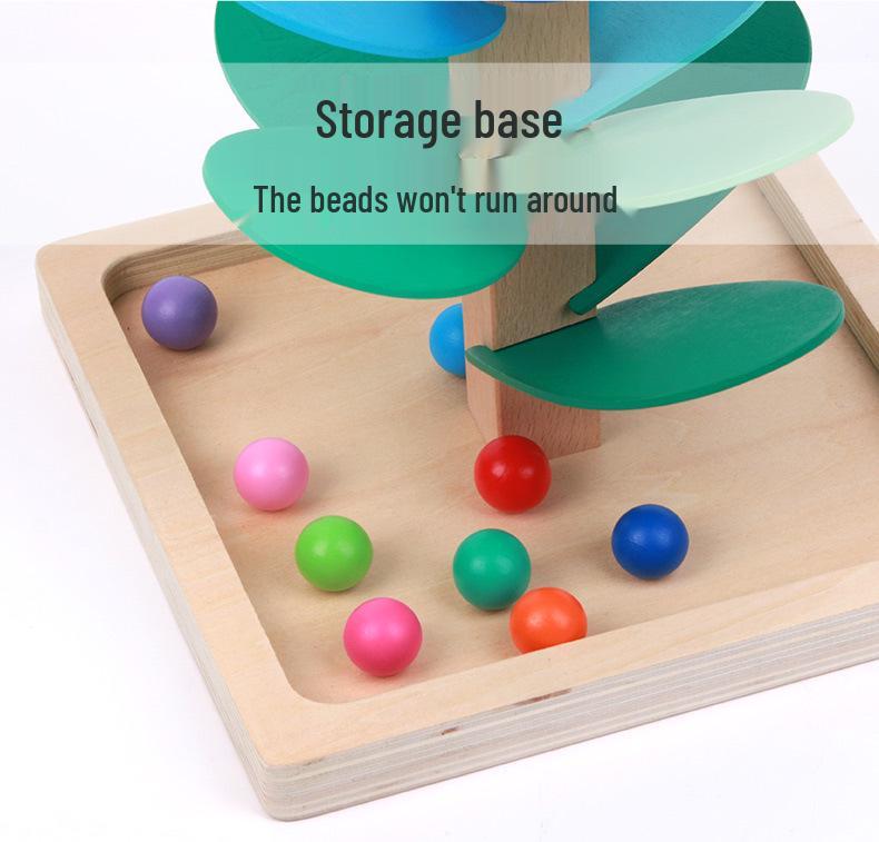 Rainbow Music Tree: Colorful Petal Leaves Rolling Ball Educational Toy for Kids' Birthday