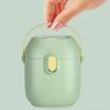Outdoor Baby Milk Powder Box Travel Formula Dispenser Container Food Storage Case With Handles(Green)(1pcs)