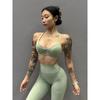 European and American Sexy Workout Yoga Bra Intimates Women's Cut Out Beauty Back Exercise Shockproof Push-up Adjustable Shoulder Strap Vest