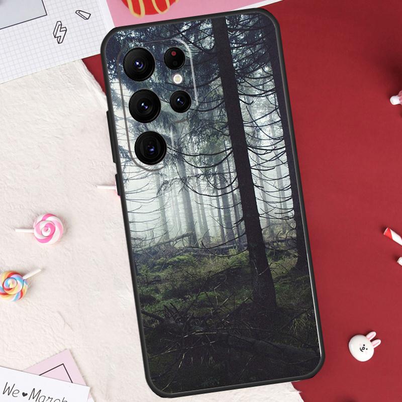 Nature Forest Mountain Case For Samsung Galaxy S24 FE S20 FE S21 S22 S23 S25 S26 Ultra S10 Plus S25 FE Cover Shell