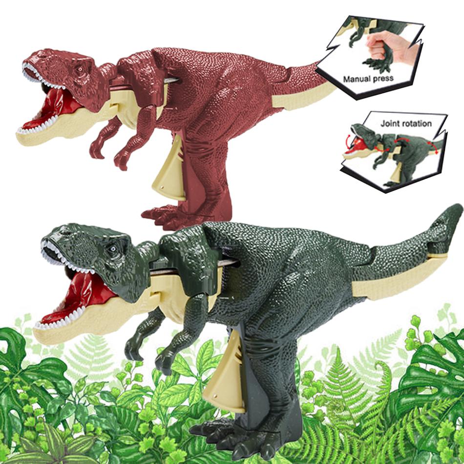Zabawny Dźwięk Za Za Dinozaur Dzieci Dekompresja Zabawka na Baterie Ręcznie Obsługiwana Teleskopowa Huśtawka Dinozaur Zabawka Fidget dla Dzieci Prezent