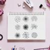 Firework Sparkler Background Clear Stamps for Card Making DIY Accessories