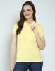MONTE CARLO Womens Printed Collar Neck T-Shirt