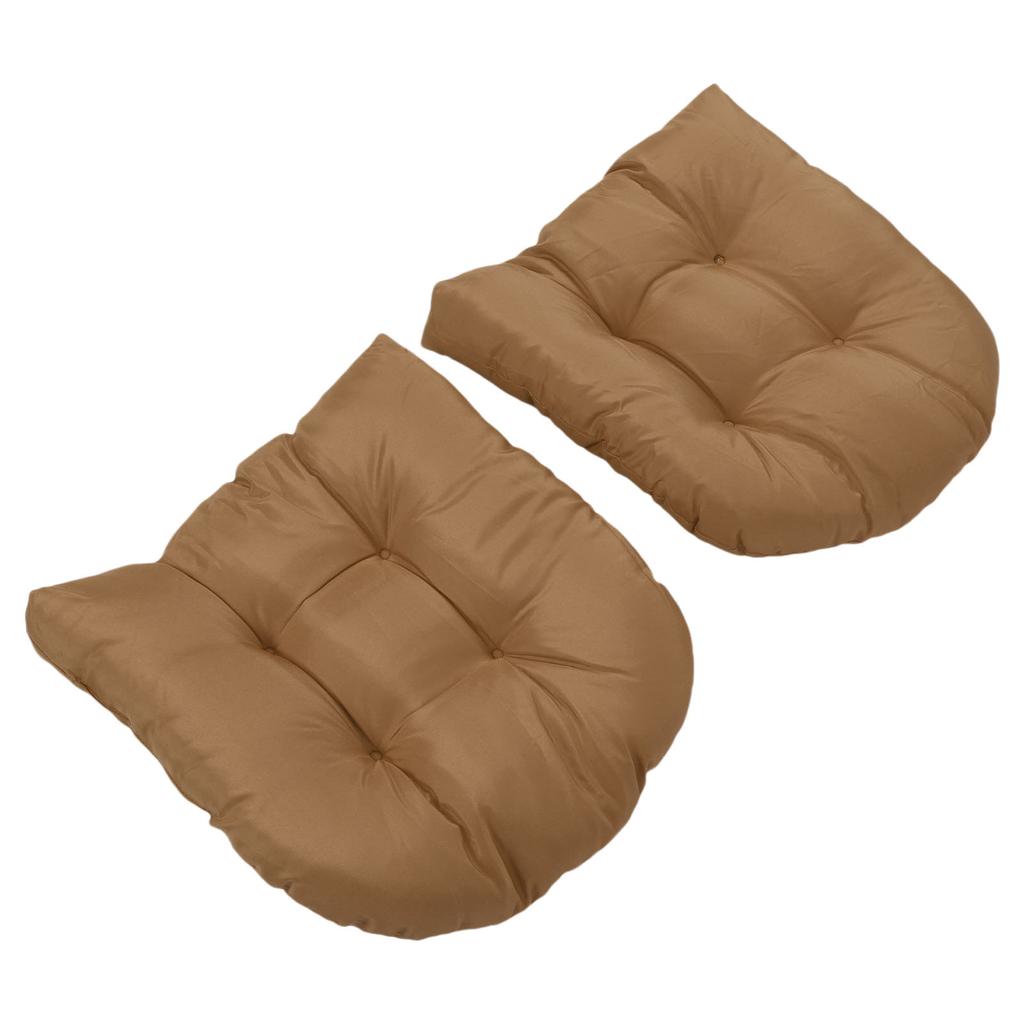 2 Stück Outdoor Stuhlkissen Gesteppt Patio Möbelkissen Dickes Outdoor Sitzkissen U-Form