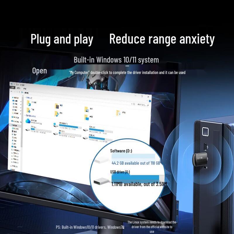 UGREEN USB Dual-Band Wi-Fi Adapter (CN version)