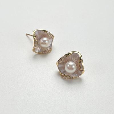 2026 Trend: High-End Freshwater Pearl & Sterling Silver Stud Earrings