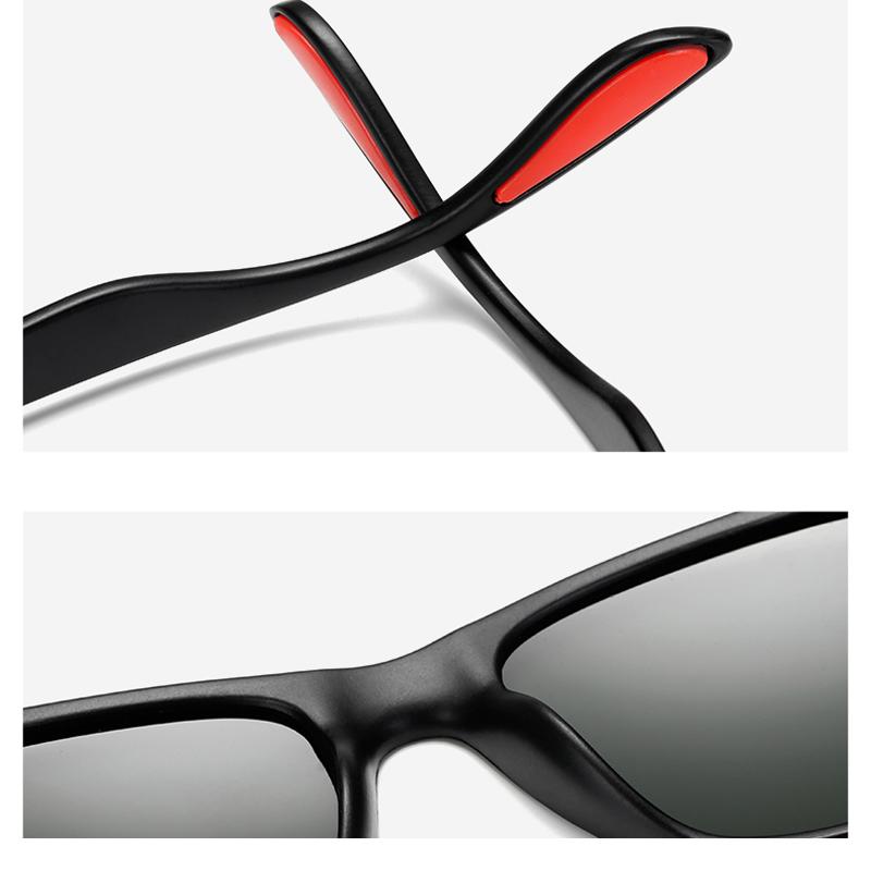 Men's Polarized Square Sunglasses Fashion Rice Nail Driver Glasses Riding Driving Sun Shade Sunglasses