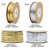 Craft Gold Silver Leather Ribbon Matte Flat PU Rope Jewelry Accessories Home Party