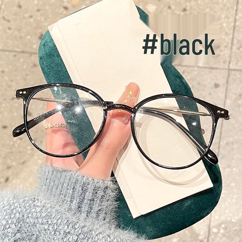 Danyang B0101SK Ultralight Round Retro TR90 Women's Myopia Glasses Frame in Tea Color