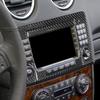 For Benz M-class W164 2005-2011 Real Carbon Fiber Radio Navigation Panel Trim Cover Car Interiors Accessories Decoration Sticker