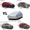Universal 3 Layer Car Cover Waterproof All Weather UV Protection Windproof Outdoor Full Car Cover Fit Hatchback Sedan SUV MPV