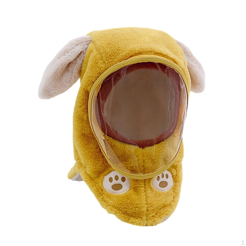 Gorro de invierno con diseño de orejas de animal y mascarilla para aventuras al aire libre