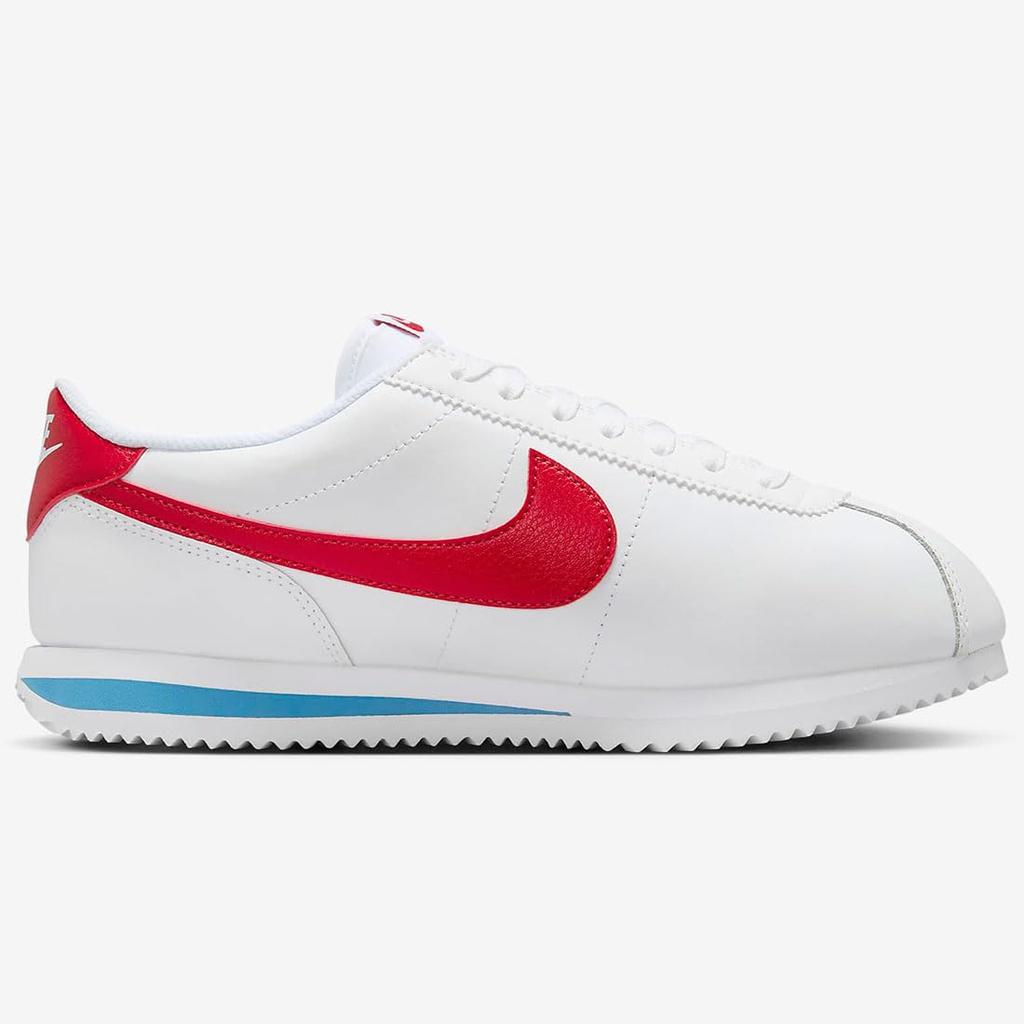 Nike Cortez Couro W Cortez Tamanho Couro, Branco/Azul Varsity/Vermelho Varsity, DN1791-108, 24,0 cm