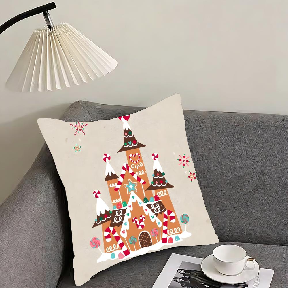 Cookie Run Kingdom Gingerbrave Cushion Cover Reversible Plush Pillow Cover – For car, sofa, bedroom, perfect as a gift.