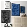 Painting Soccer Patent Poster Coach Gift Boys Room Decor Sports Wall Art Prints Picture Field Blueprint Canvas