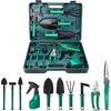 Gartengeräte-Set, 10-teilige Gartenwerkzeug-Kits mit Pikierer, Schere, Harke, Rostfrei