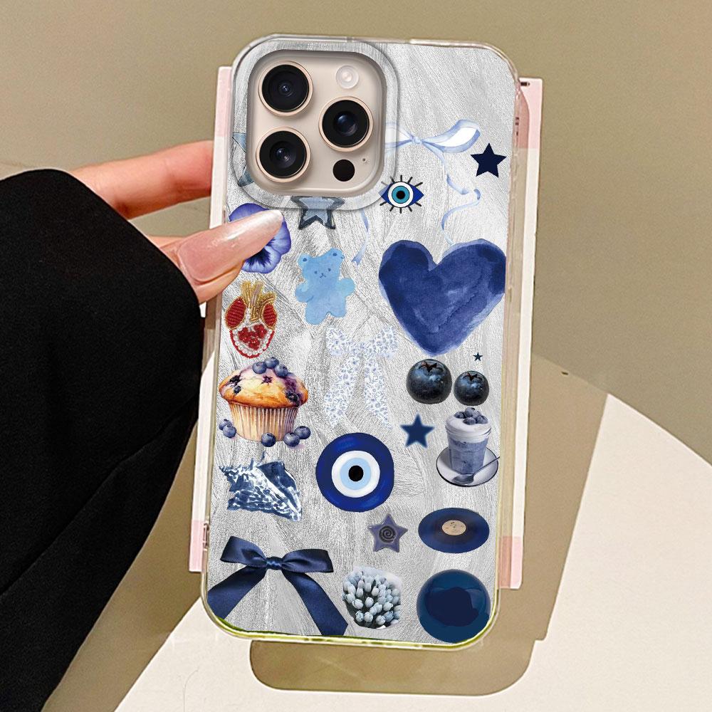 Marine Animal Flower Feather Texture Phone Case for Iphone 16 15 14 7 8 Plus 13 11 12 Pro Max X XS XR SE2022 2020 16e Back Cover