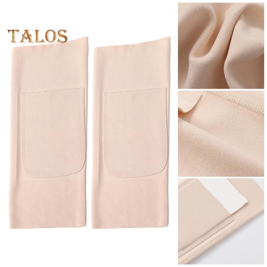 1 Paar Knieschützer mit Vordertasche für Wärmer, rutschfeste warme Leggings, hochelastische Knieorthese aus Samt für Outdoor-Sportarten bei kaltem Wetter