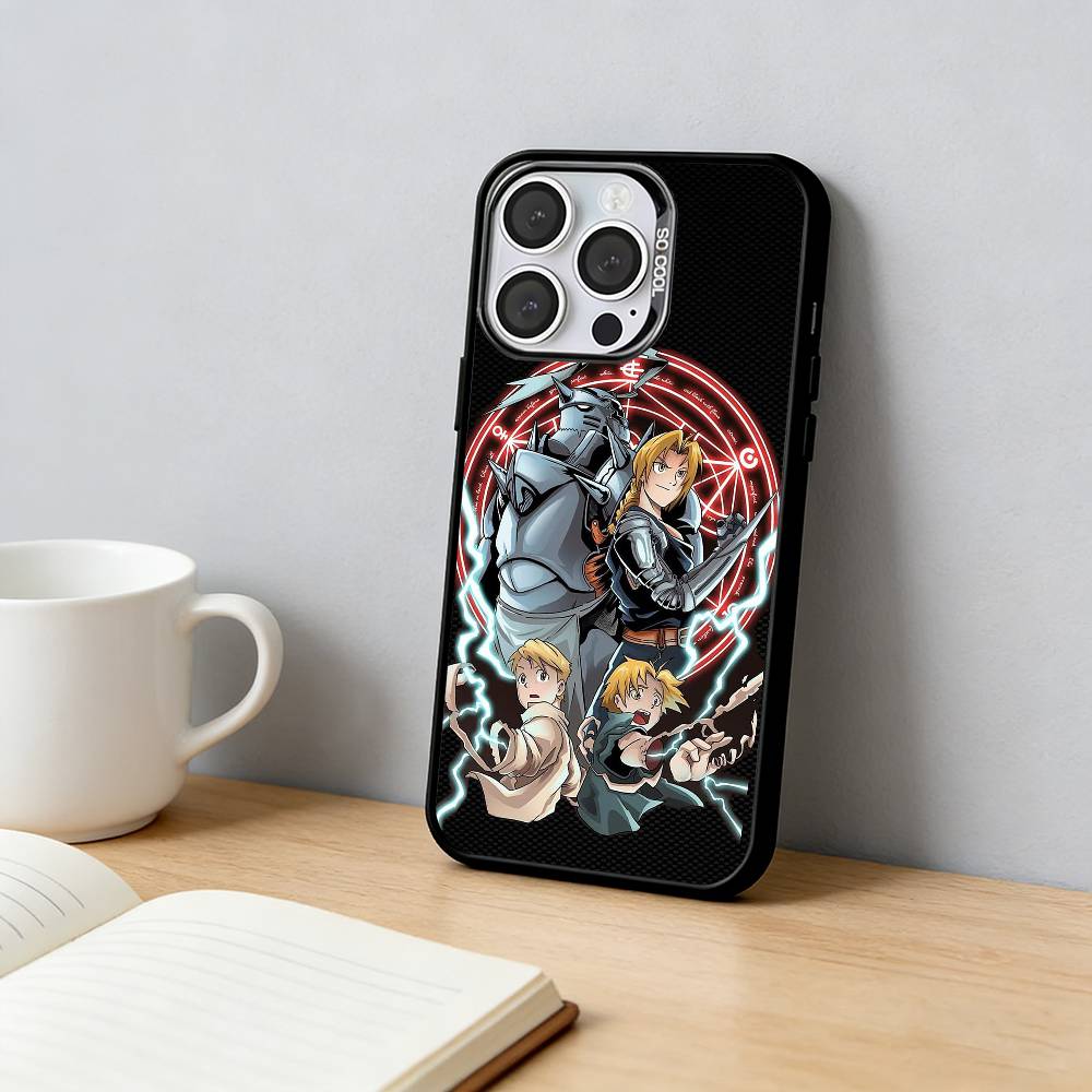 

Аниме Стальной Алхимик Покрытие Чехол для Телефона Для iPhone 17,16,15,14,13,12,11 Plus,Pro Max,XS,Цветной Серебряный Покрытие Внутренняя Крышка iPhone16
