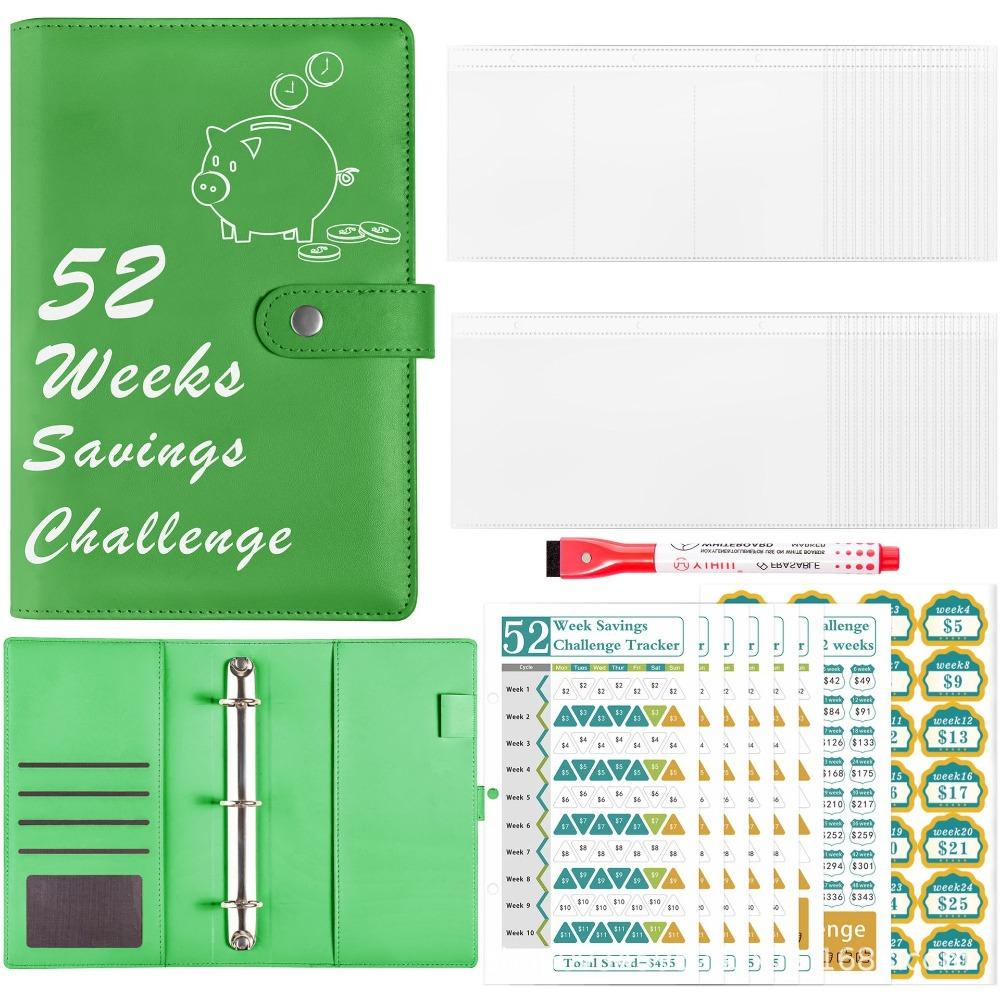 52 Weeks Money Saving Challenge Loose Leaf Savings Tracking Sheets  Tear Resistant