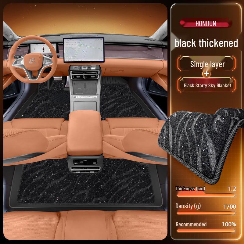 BYD Han L Floor Mats for TPEDM/EV25: New Car Interior Accessories for Driver and Passenger