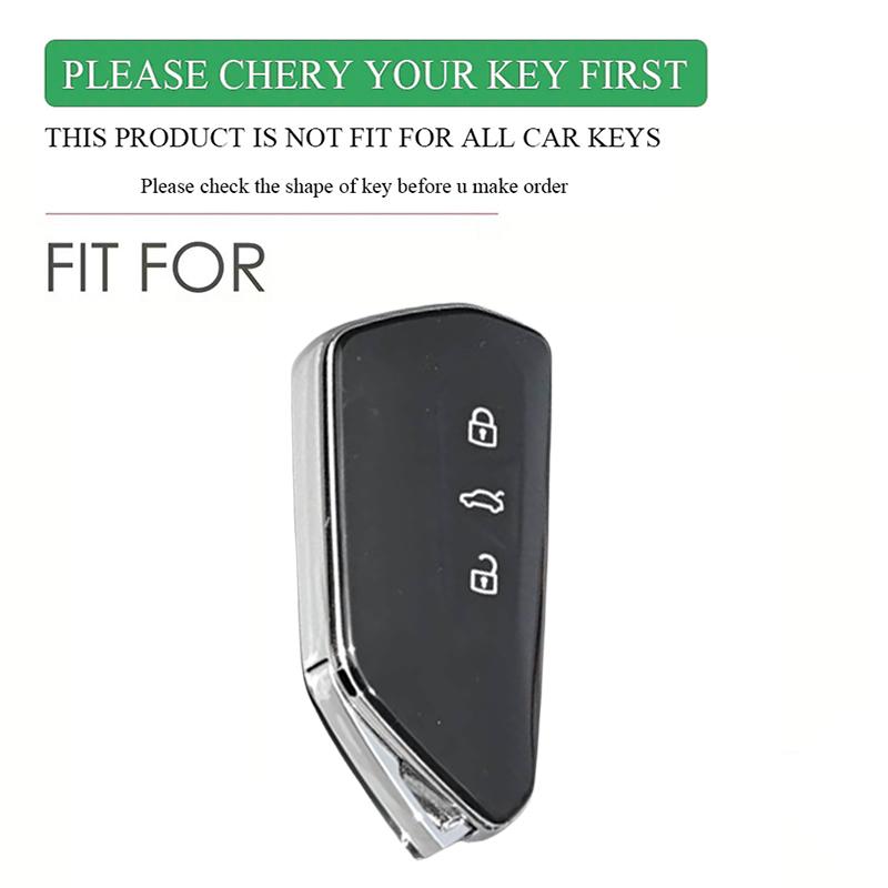 Silicone Car Key Cover For VW Volkswagen Golf 8 MK8 ID.3 ID.4 Cupra Skoda Octavia A8 SEAT Leon MK4 2020 2021 Formentor Tarraco