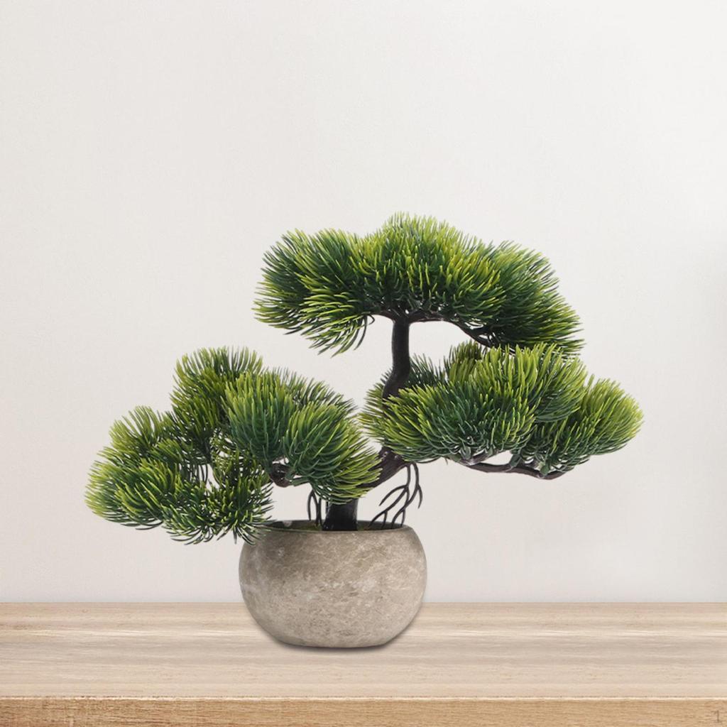 Umělé bonsaje rostliny zeleň Bonsai, falešné pro stolní počítače