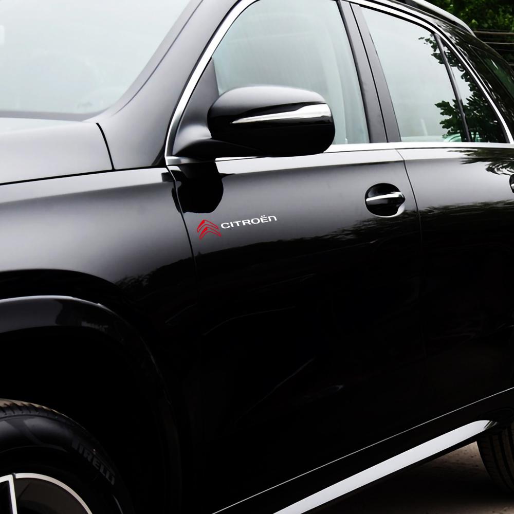 2PC Car Vinyl Sticker Body Trunk Decoration Sticker Decal Accessories For Citroen C1 C2 C3 Grand C4 Picasso C4L VTS C-ELYSEE DS