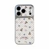 Ins Polka Dot Apricot Bear Is Suitable for Apple 17 Mobile Phone Case iPhone15promax All-inclusive 16 Leather Pattern Anti-drop.