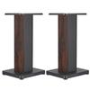 1Pair Wood Grain Speaker Stands 30-80cm Universal Speaker Stand Hollowed Stand Enhanced Audio Listening for Home Theaters Cinema