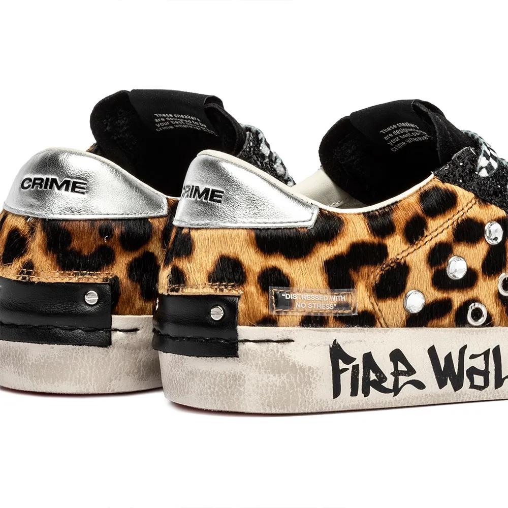 Crime London Distressed Sneakers