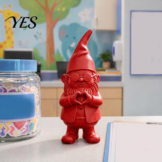 High-strength 3D Print Printed Gnomes Medical Staff Ornament, Doctor Figurine with Stethoscope And Decoration Badge, Cute Pink Nurse Statue