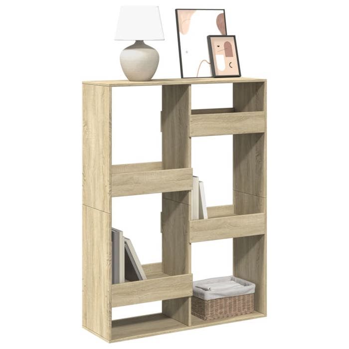 VidaXL Bibliothèque chêne sonoma 100x33x135 cm bois d'ingénierie, étagère à livres, étagère de rangement, armoire 3309386