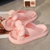 Source slippers women wear ins bow girl heart sweet thick bottom cool slippers
