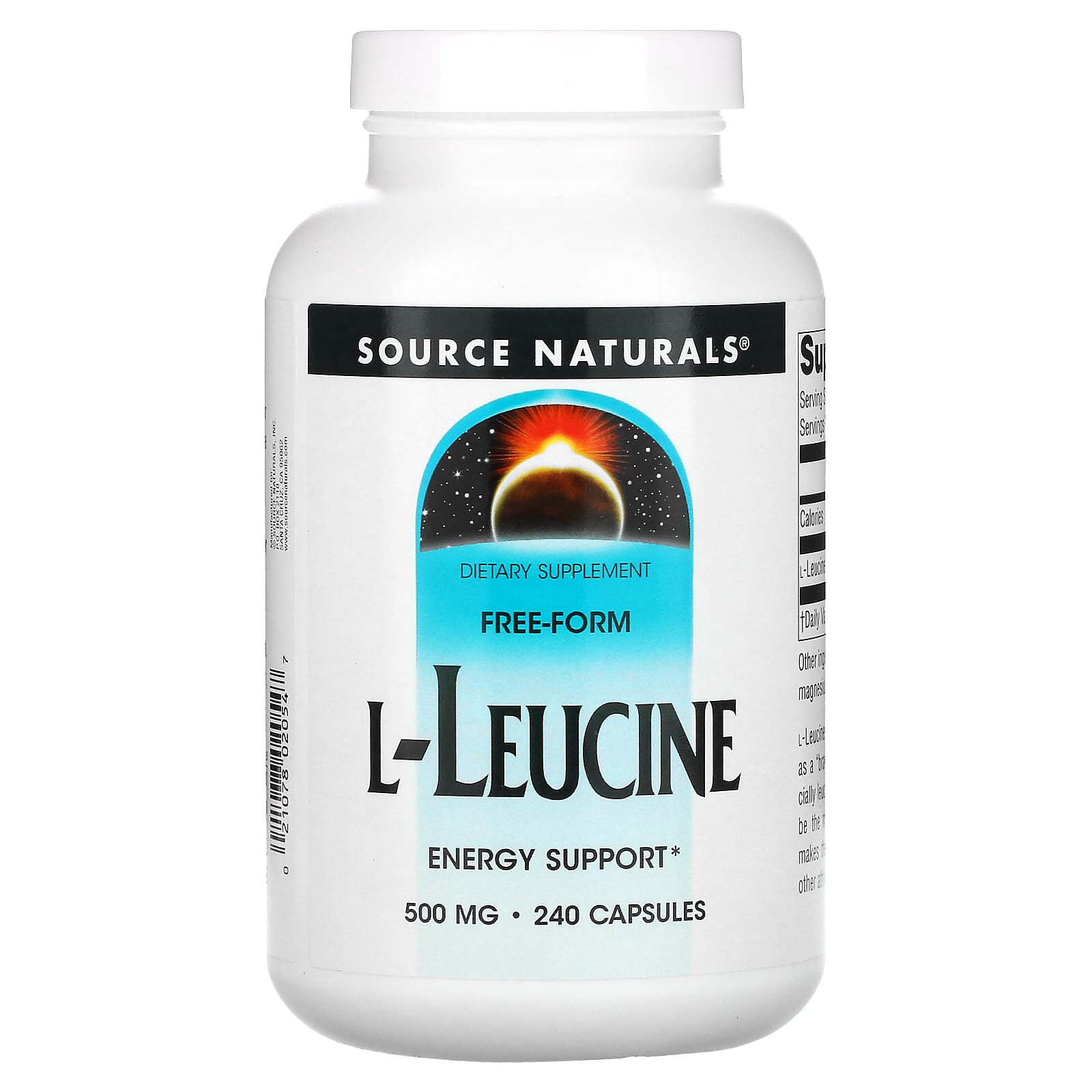 

L-Leucine, 500Mg, 240 Capsules