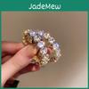 High Cz Quality Luxury Inlay Hoop Earrings Round Green Zircon Crystal Earrings For Women Engagement Party Statement Jewelry