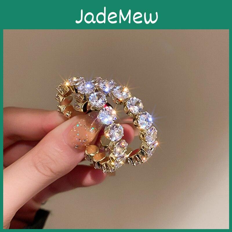 High Cz Quality Luxury Inlay Hoop Earrings Round Green Zircon Crystal Earrings For Women Engagement Party Statement Jewelry
