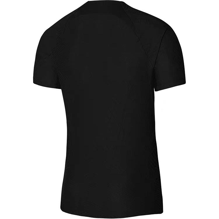 Nike Training Warm-Up Quick-Dry Short Sleeve Soccer Shirt Men tops Black DR0668-010