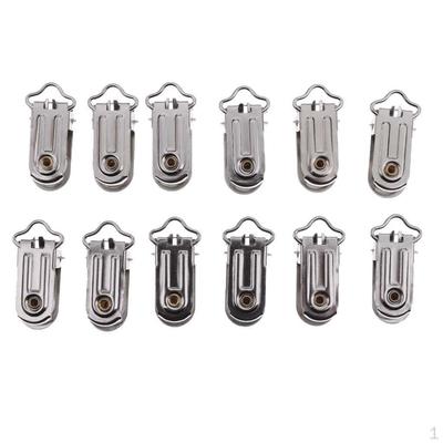 20x Metal Suspender Fier Webbing Ribbon Clips Hook DIY 15mm
