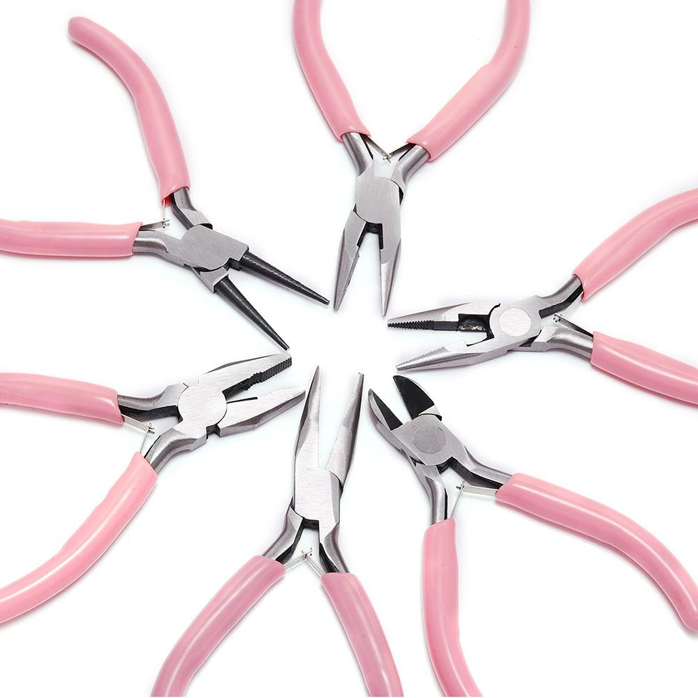 Pink End Cutting Wire Pliers Equipment Multifunctional Hand Tools Jewelry Pliers Fit Beadwork Repair Beading DIY Handmade Making