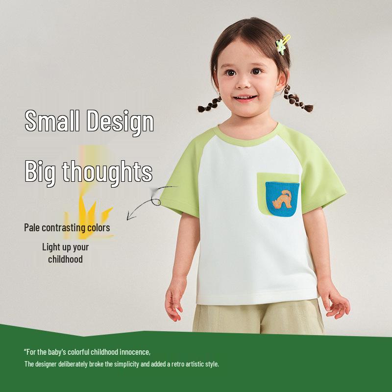 2025 Summer Girls' Cartoon T-Shirt - Short Sleeve, Cute Design