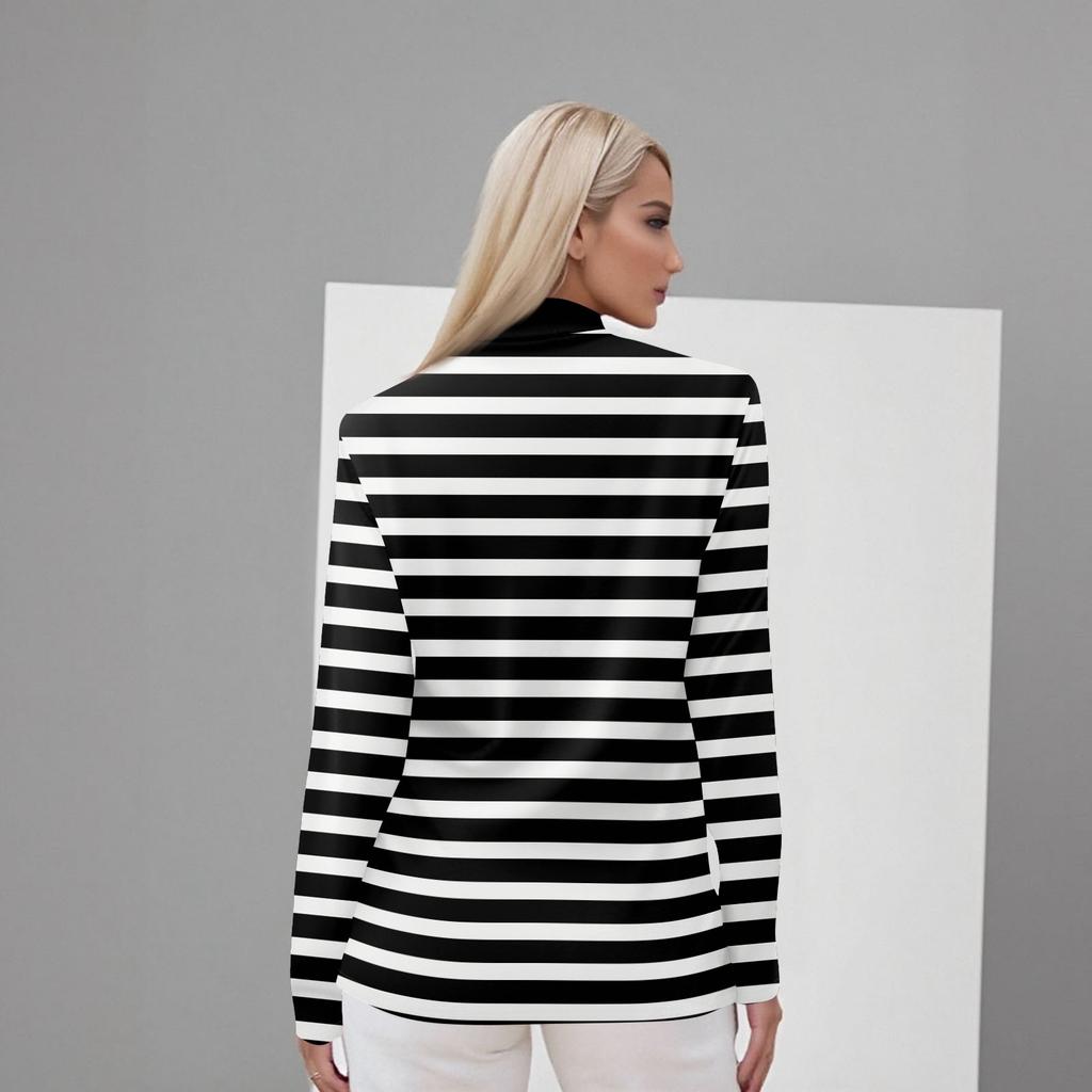 Women's Daily Casual Long Sleeve Mid Collar Top