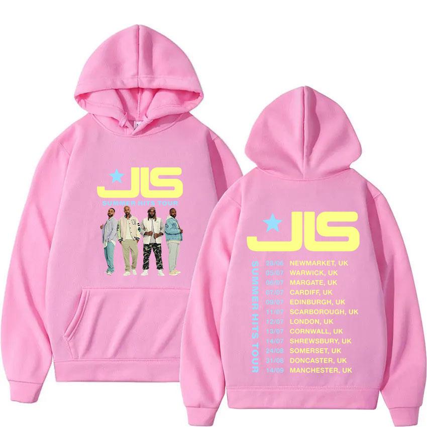 Rock Band JLS Winter Hits Tour  Fans Gift Hoody Men's Y2K Vintage Oversized Long Sleeve Sweatshirt Hip Hop Gothic Streetwear
