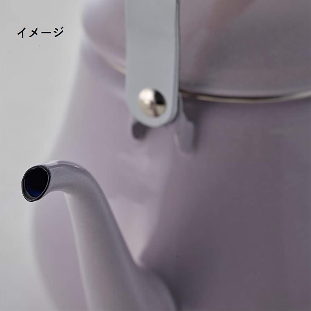 Fuji Enamel Drip Kettle, Induction Compatible, 1.5L (Purple Ash)