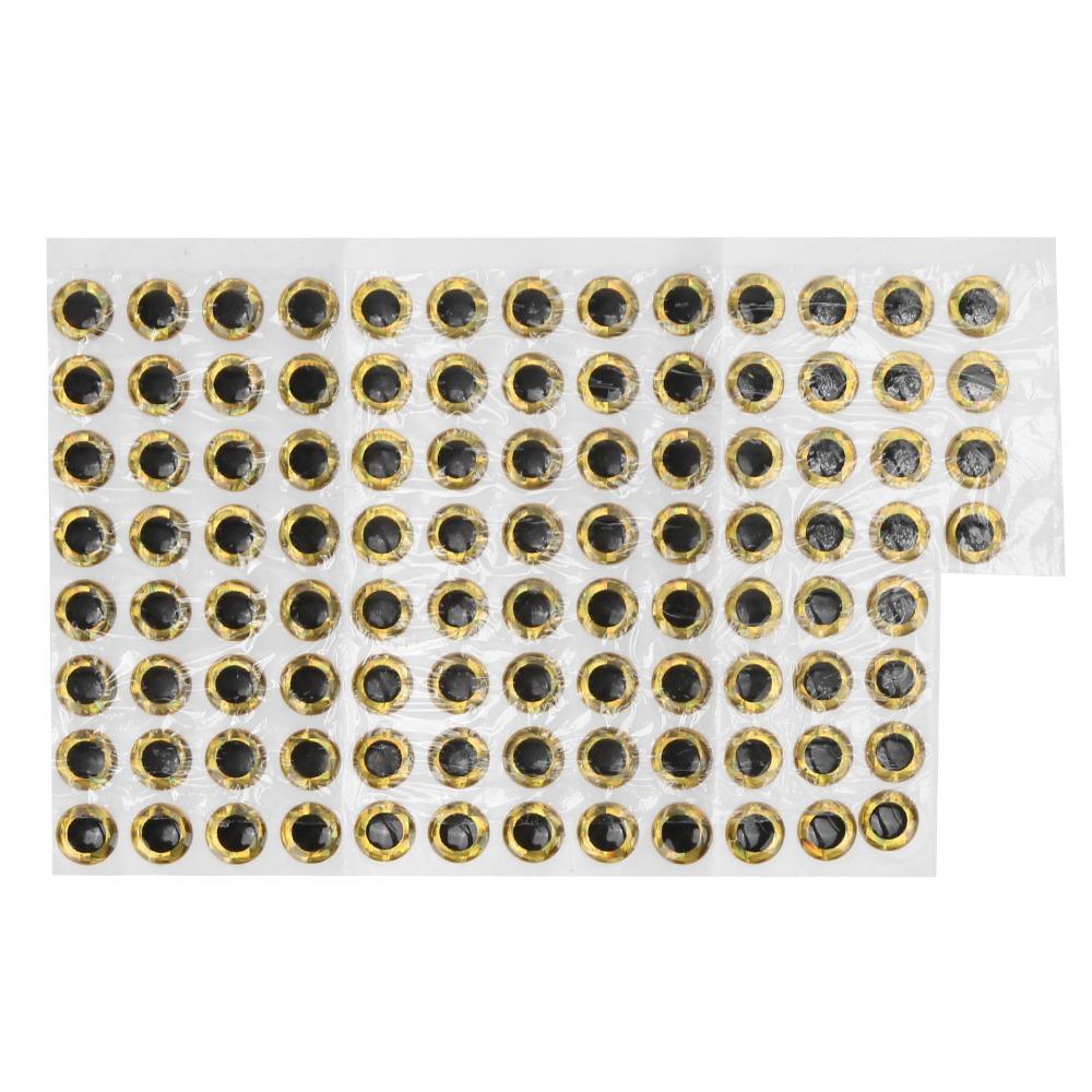 300PCS 10mm Fly Tying Eyes Vivid Colors Artificial Fish Eyes Fishing Lure Eyes  For Fly Tying