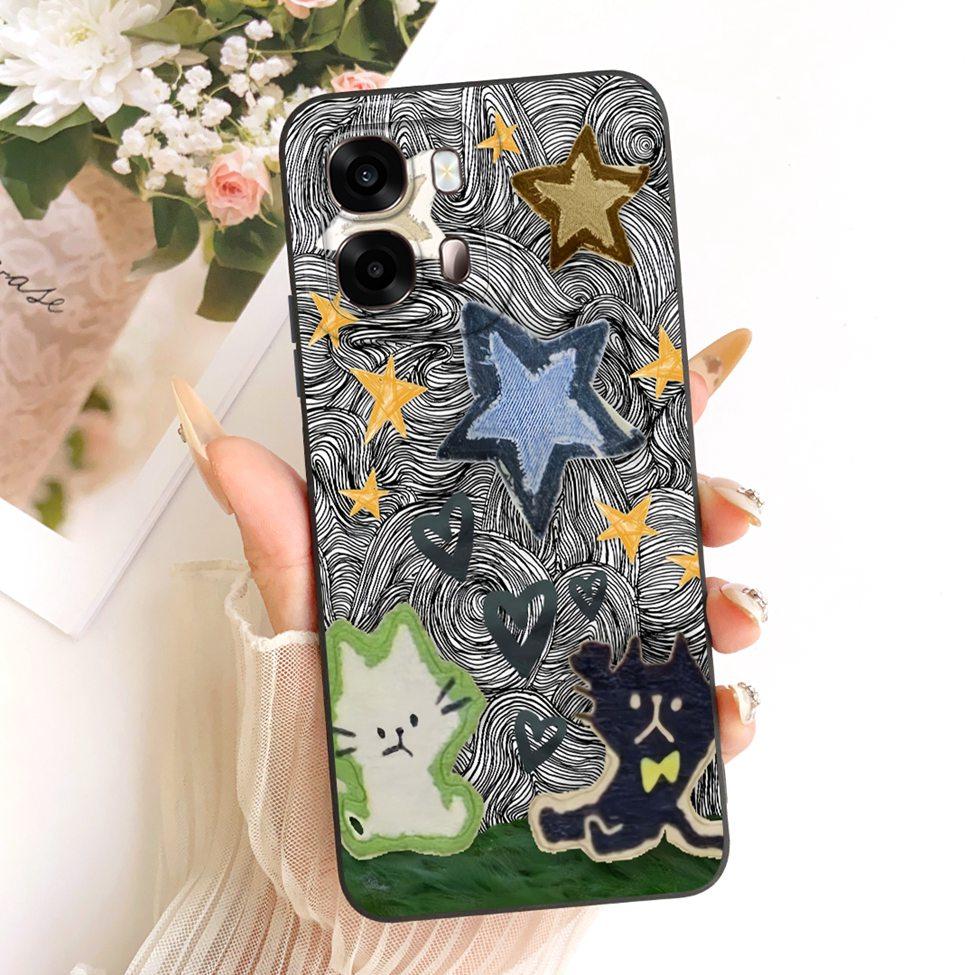 

For Oppo A6s 5G CPH2789 Cover For Oppo A6s 4G CPH2815 Casing Silicone Luxury Fashion Kawaii Cute Painted Shockproof Phone Case A6s 4G CPH2815