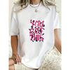 Oversized T-Shirt Dress Black You Got This Floral Text Print Casual Wear For Women