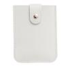 Faux Leather Card Holder Large Capacity Pull-out 6 Slots Solid Color Button Slim Minimalist Portable Business Card Bank Card Driver