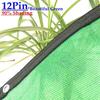 3~12Pin Zelená Anti UV HDPE Stínící síť Venkovní Altán Střešní Stínící síť Skleník Zahradní Rostliny Bazén Stínící síť