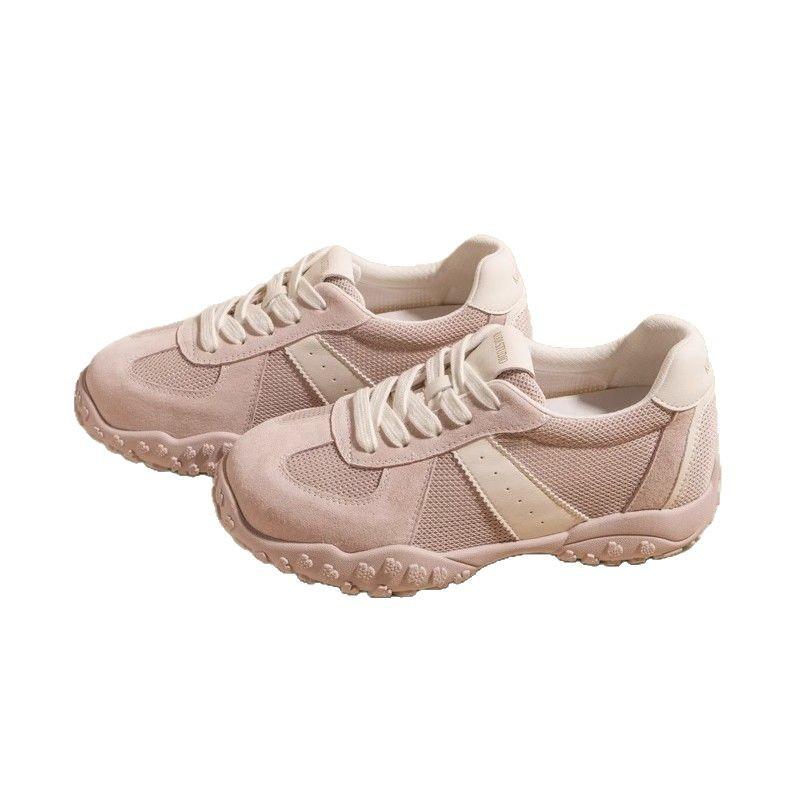 7Cm inner height increase German training shoes women's 2025 new summer mesh breathable round head small sports and leisure shoes